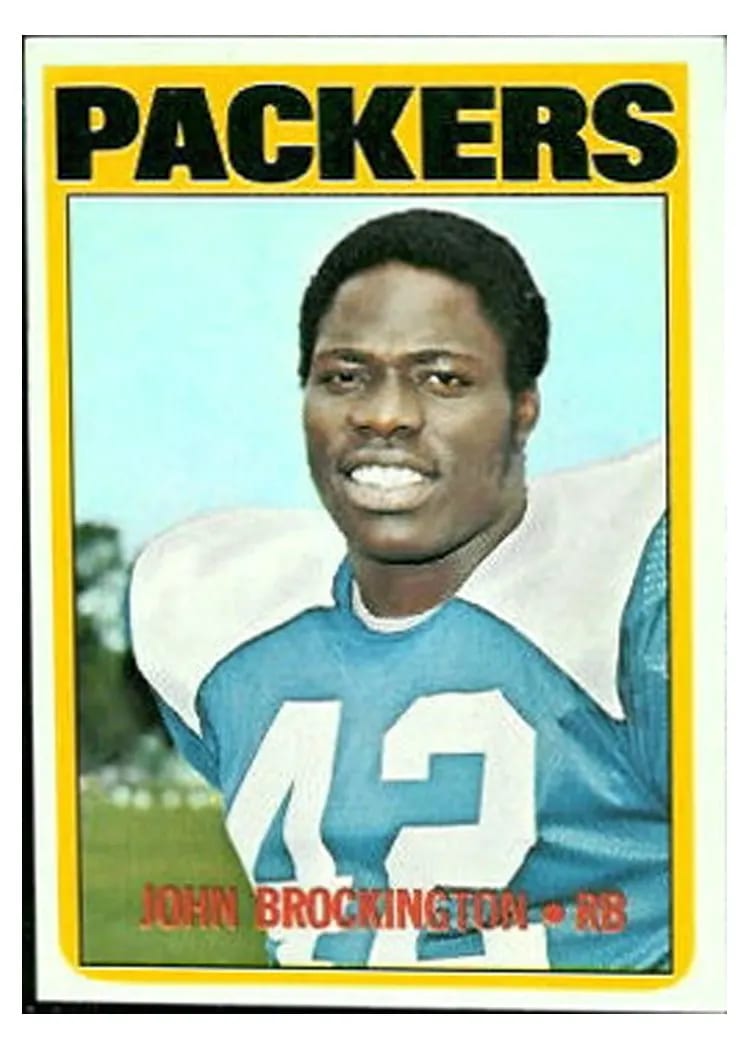 1972 Topps John Brockington #85 card