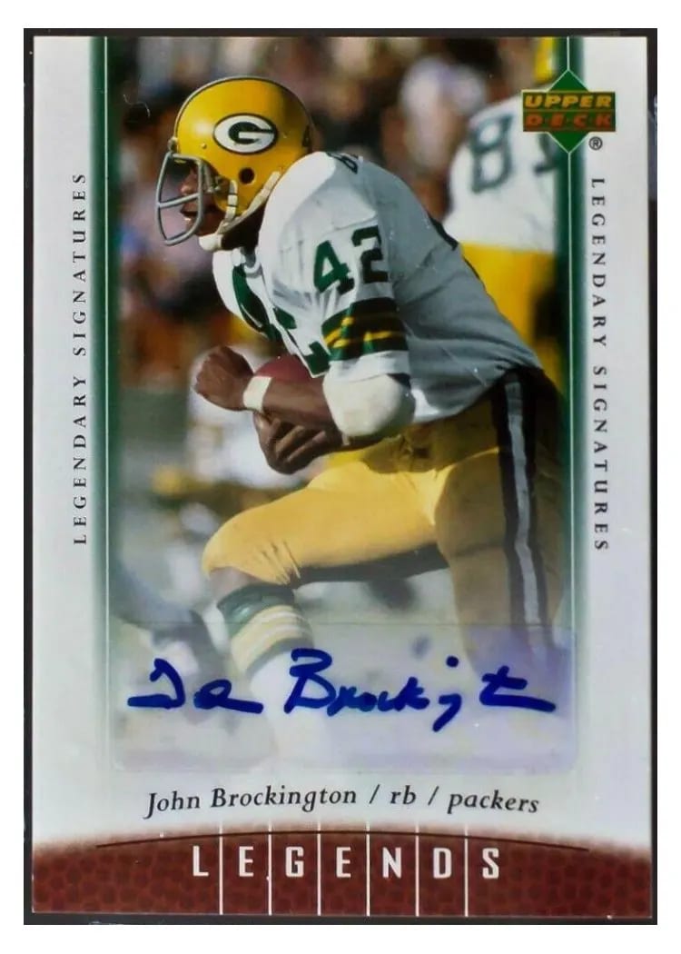 2006 Upper Deck Legends Legendary Signatures John Brockington #99 card