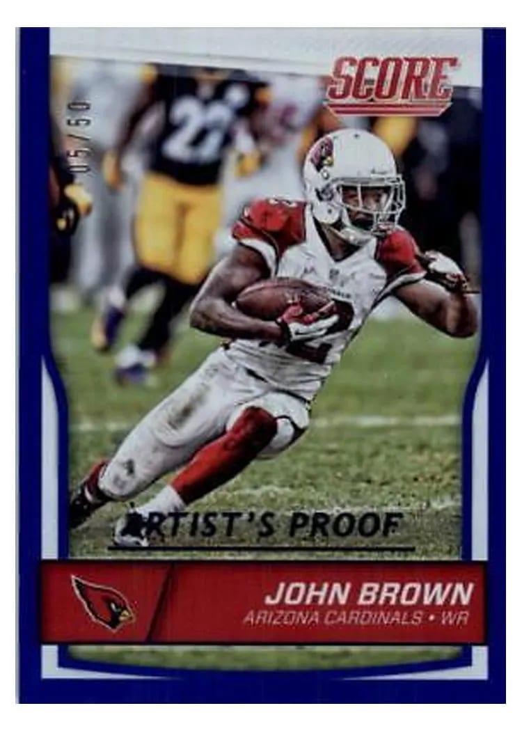 2016 Score Base Set John Brown Jumbo Artist's Proof #5 card
