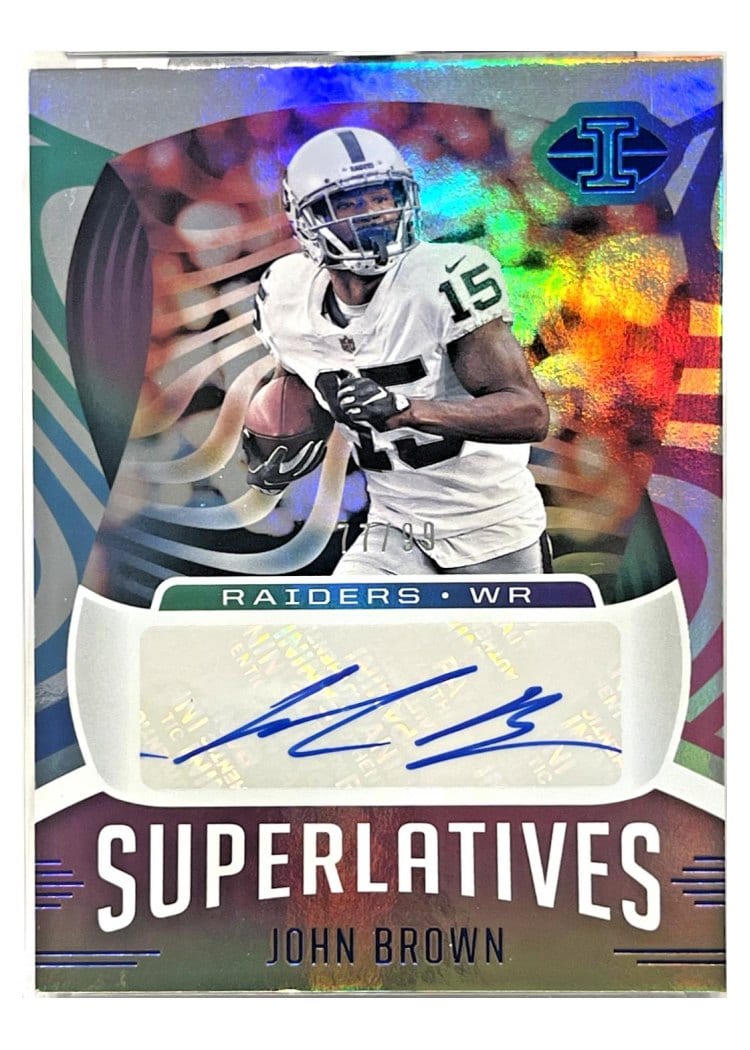 2021 Panini Illusions Superlatives John Brown #SU-36 card