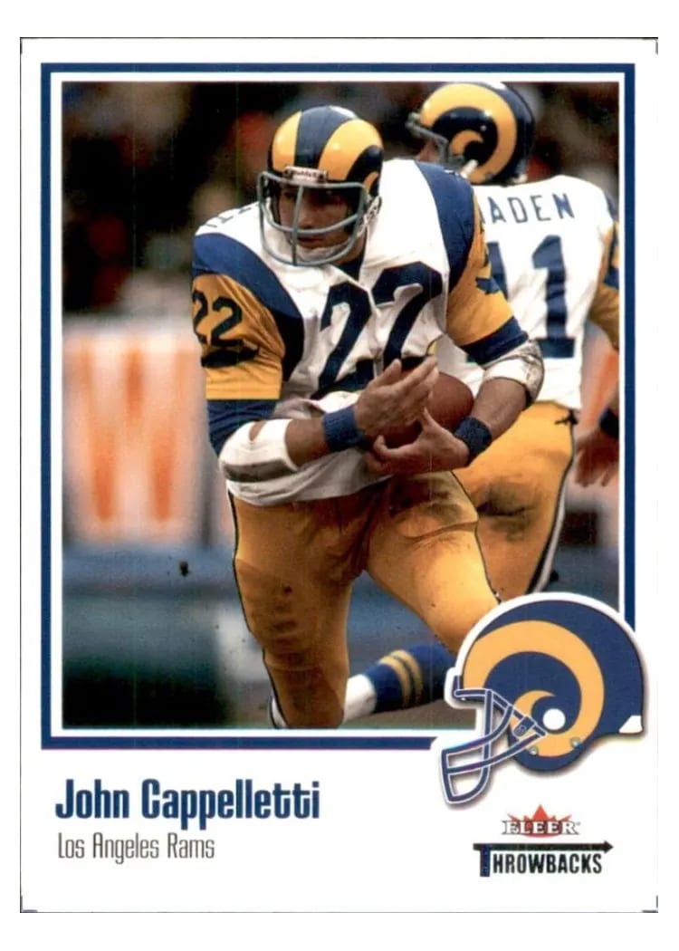 2002 Fleer Throwbacks John Cappelletti #26 card