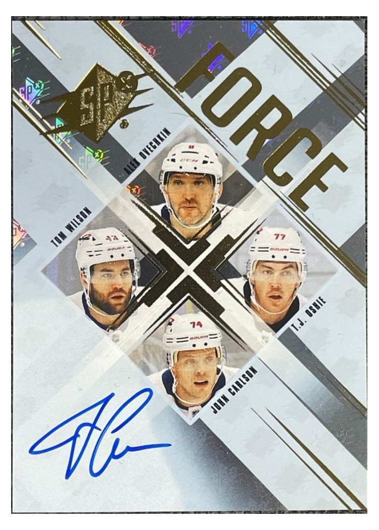 2024-25 SPx Force Autograph Parallel John Carlson #SF-OWOC