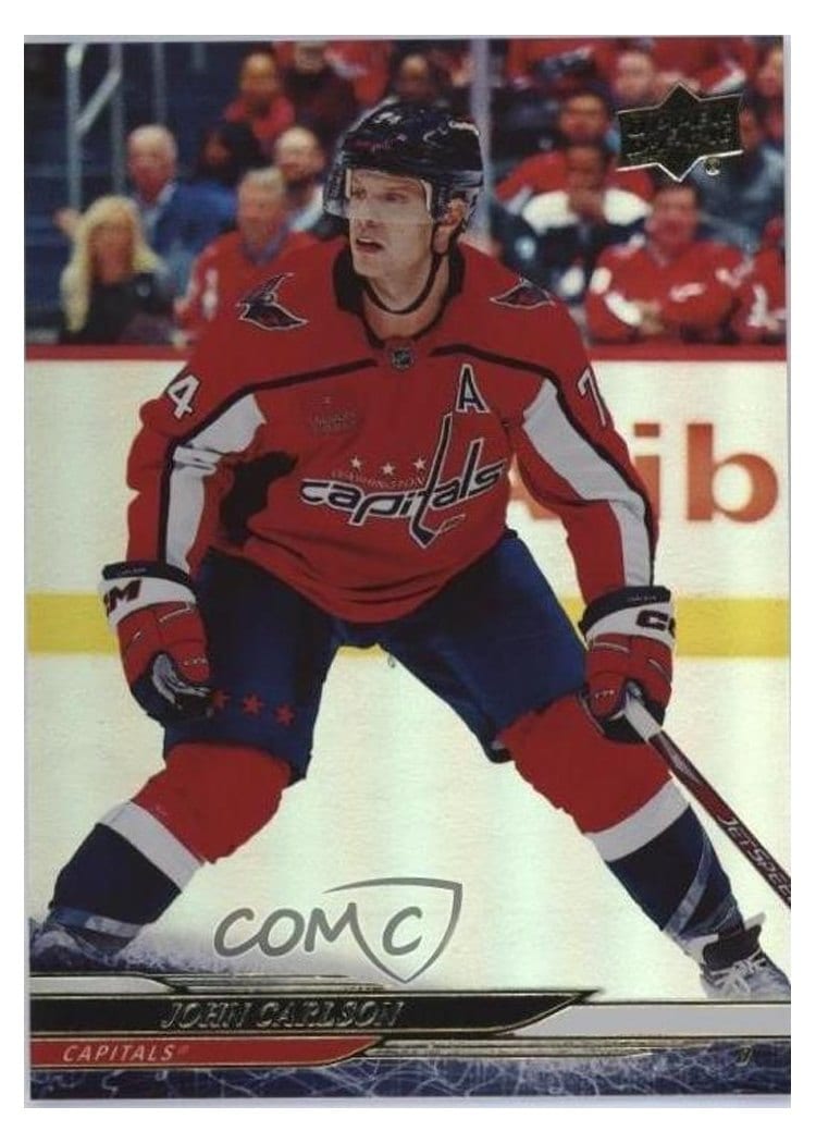 2024-25 Upper Deck Base Set John Carlson Silver Foil #188 card
