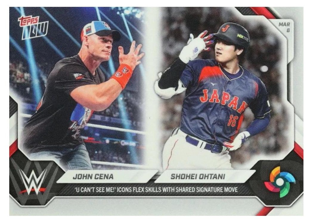 2026 Topps Now WBC John Cena / Shohei Ohtani #WBCO card