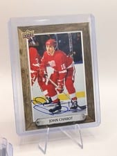2024-25 Upper Deck Engrained Icons Beehive Portrait Signatures John Chabot #BH-CJ card