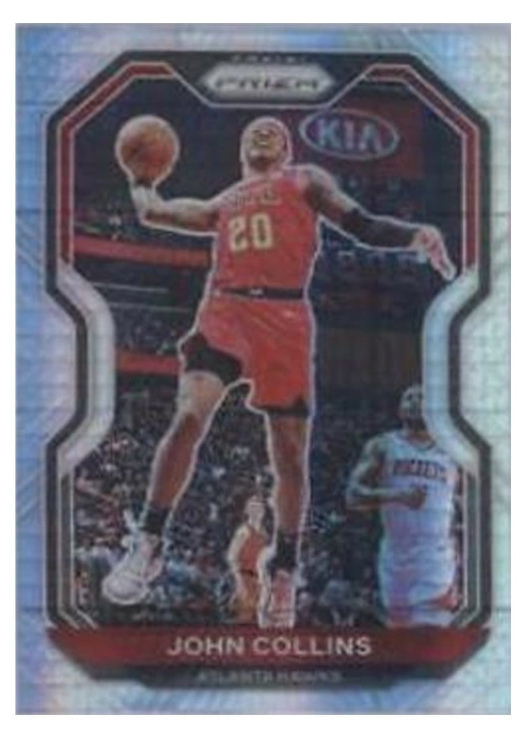 2020-21 Panini Prizm Base Set John Collins Hyper Prizm #28 card