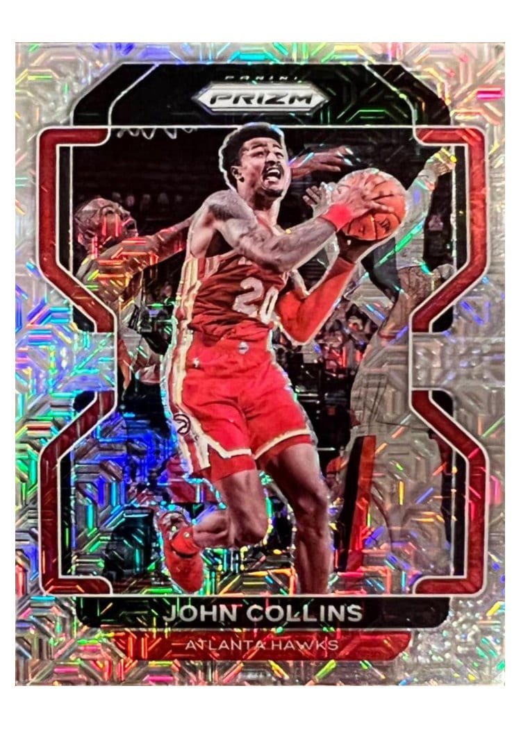 2021-22 Panini Prizm Base Set John Collins Mojo Prizm #49 card