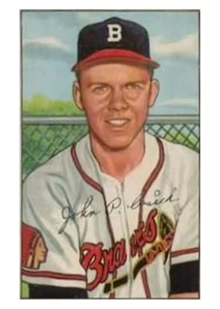 1952 Bowman John Cusick #192 card