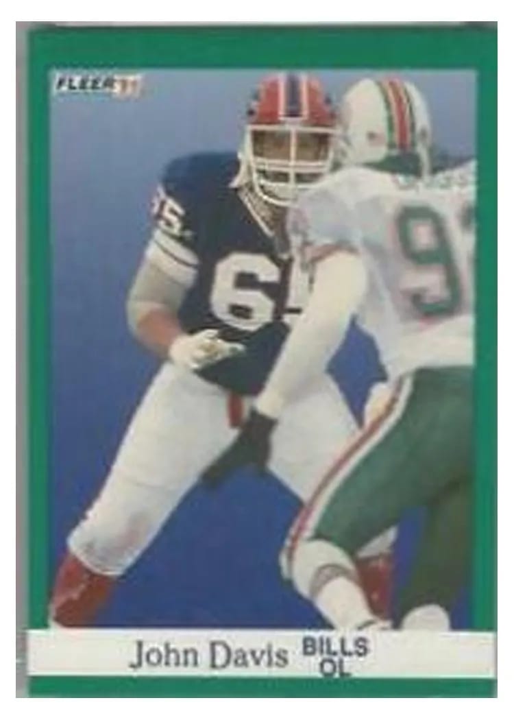 1991 Fleer John Davis #2 card