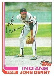 1982 Topps Base Set John Denny #773 card