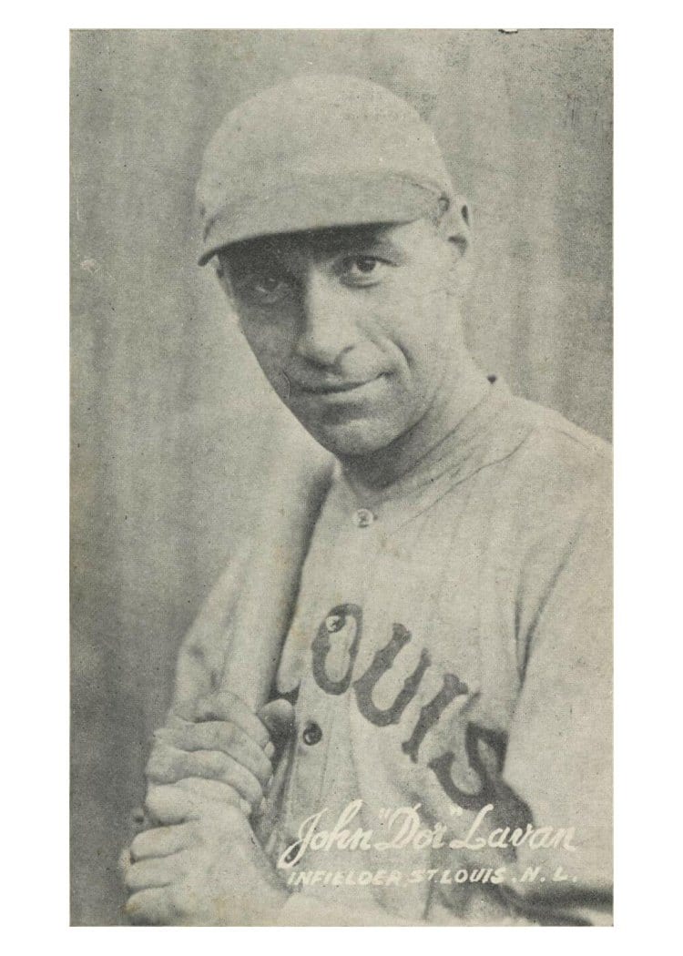 1921 Exhibits John 'Doc' Lavan card