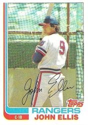 1982 Topps Base Set John Ellis #177 card