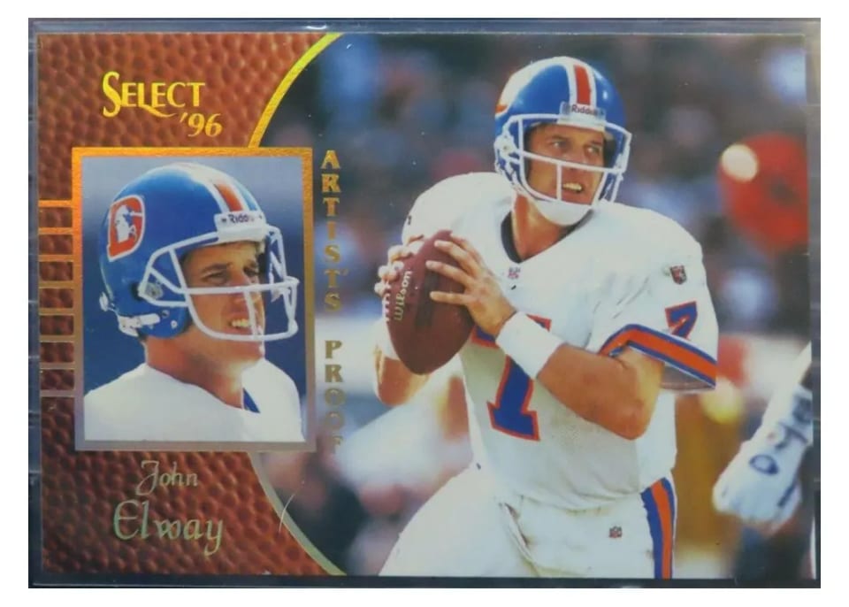 1996 Select John Elway Artist's Proof #40 card