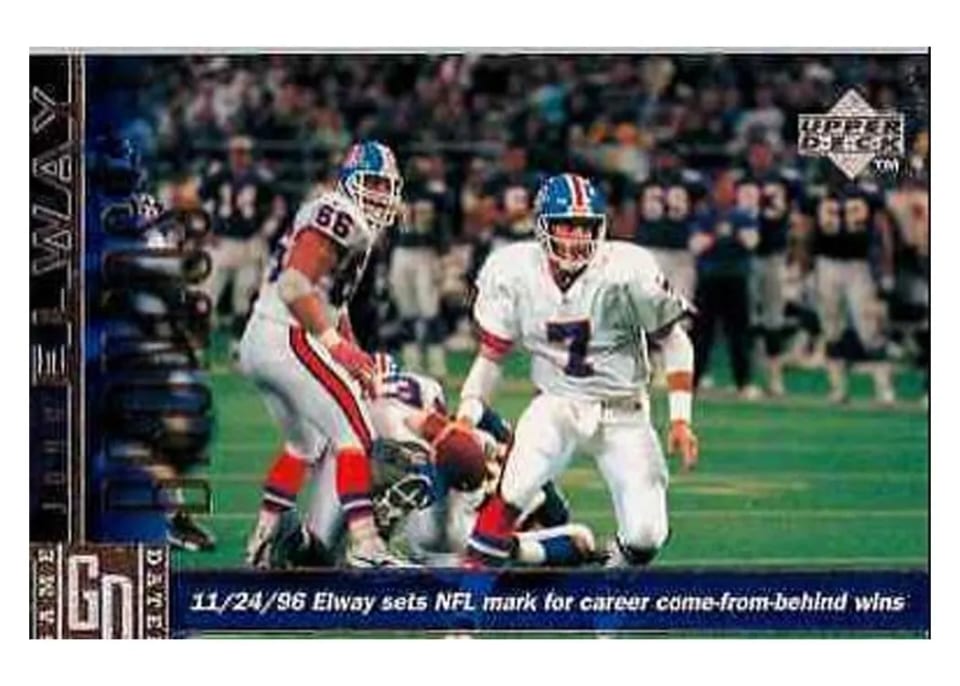 1997 Upper Deck John Elway #81 card