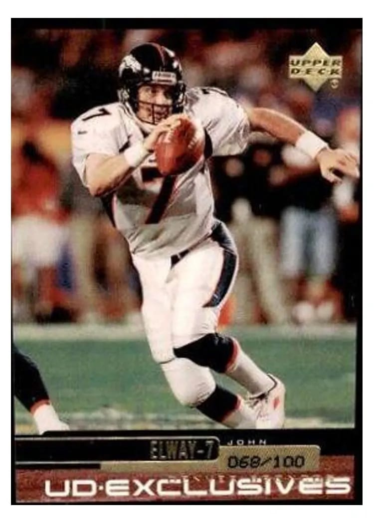 1999 Upper Deck John Elway Exclusives Silver #65 card