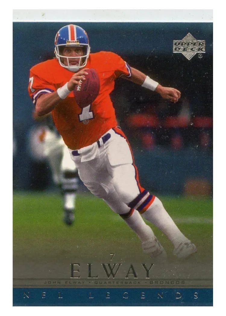2000 Upper Deck Legends John Elway #20 card