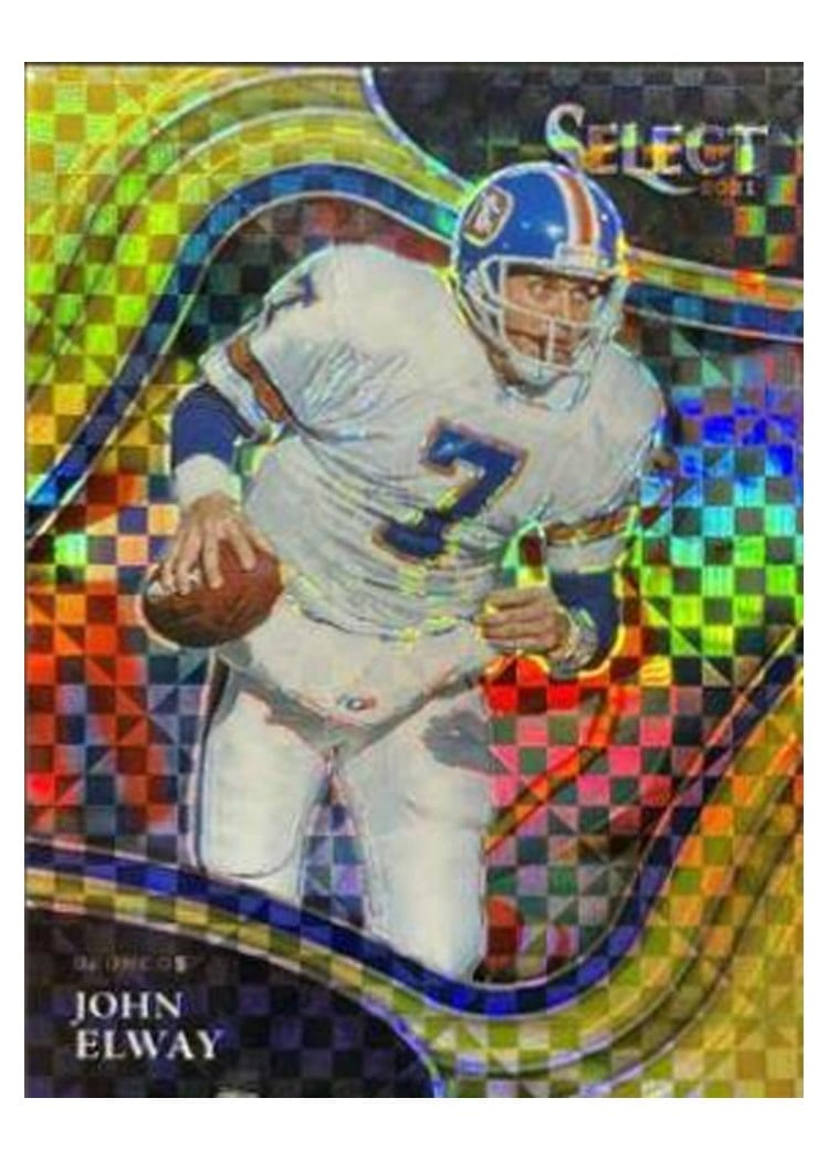2021 Panini Select Base Set John Elway Gold #335 card