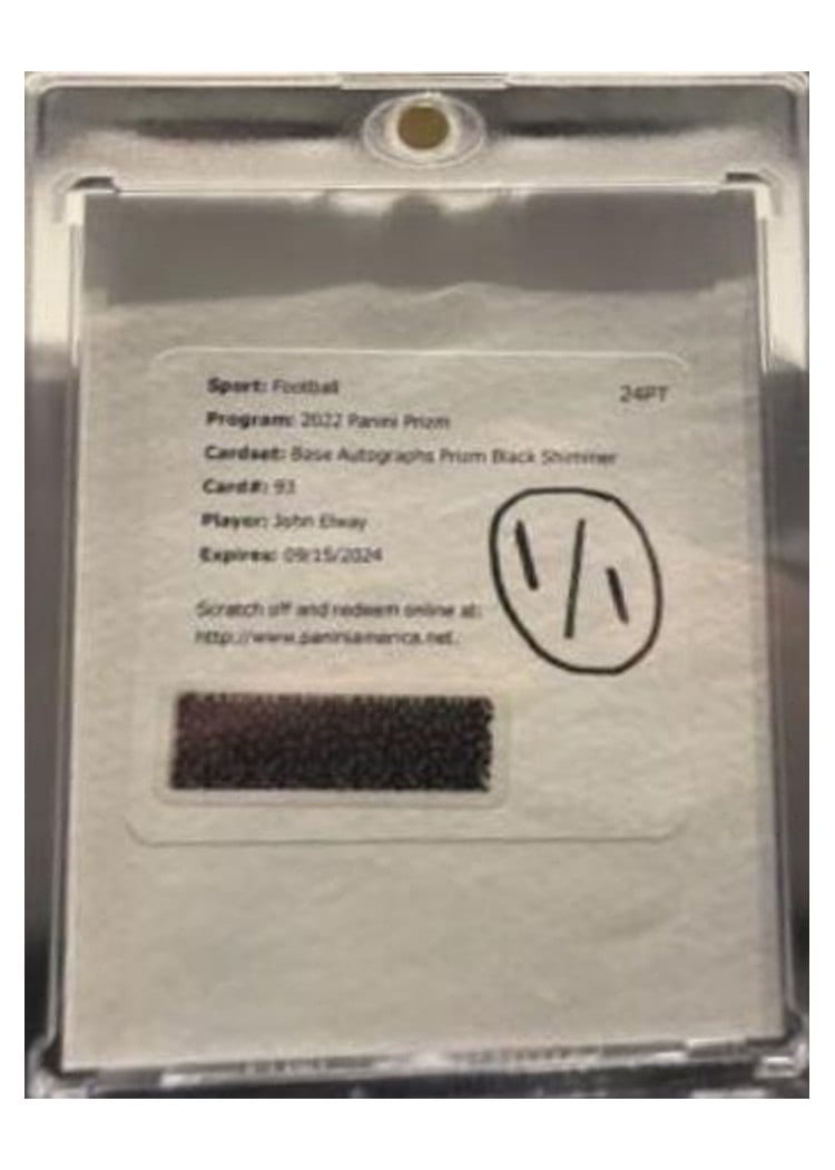 2022 Panini Prizm Base Set John Elway #93 card