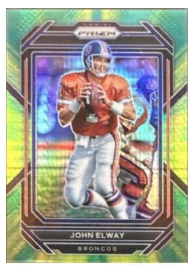 2022 Panini Prizm Base Set John Elway Hyper #93 card