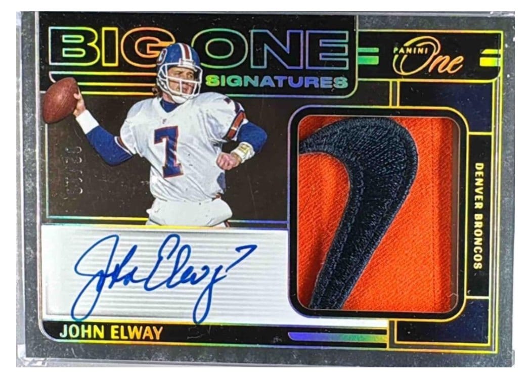 2024 Panini One Big One Signatures John Elway #212 card
