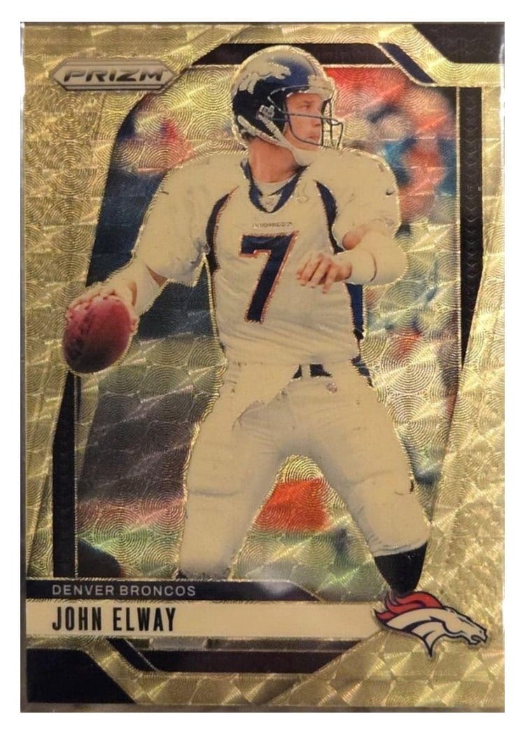2024 Panini Prizm Base Set John Elway Gold Vinyl #89 card