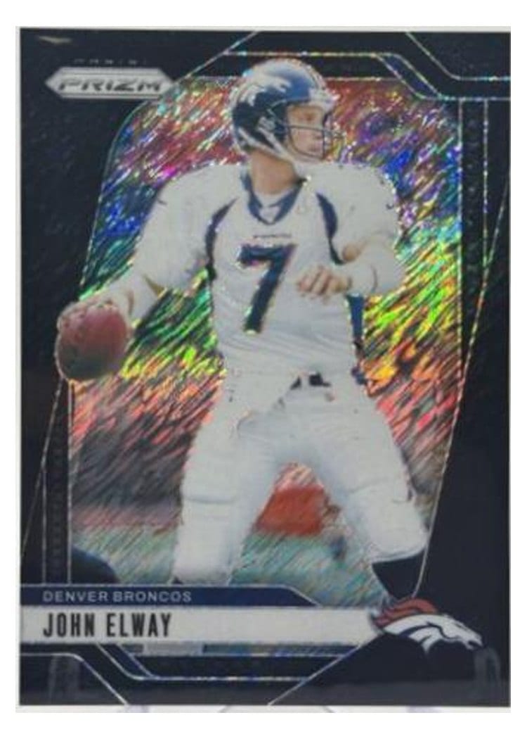 2024 Panini Prizm Base Set John Elway Black Shimmer #89 card