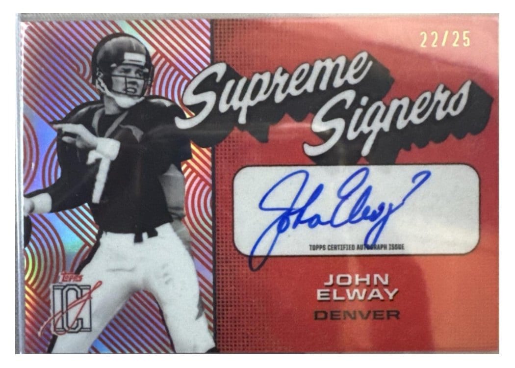 2024 Topps Signature Class Supreme Signers John Elway #SS-JE card