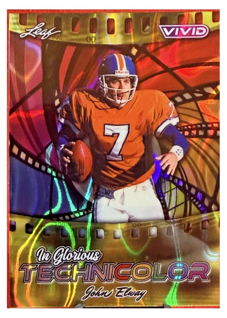 2025 Leaf Vivid In Glorious Technicolor John Elway #GB-33 card
