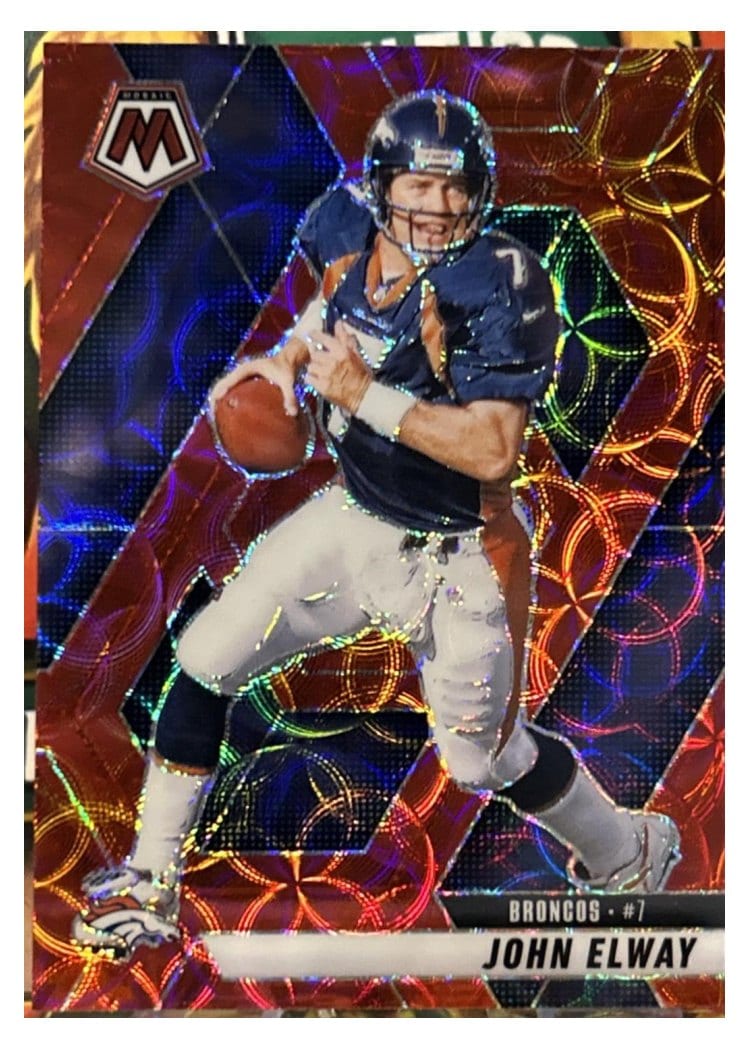 2025 Panini Mosaic Base Set John Elway Red Scope #31 card