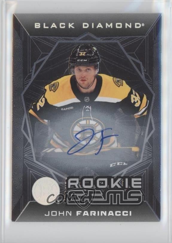 2025-26 Upper Deck Black Diamond Rookie Gems Signatures John Farinacci #RGS-FA card