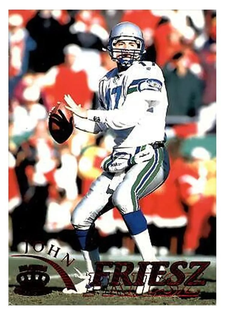1996 Pacific Gridiron John Friesz Red #115 card