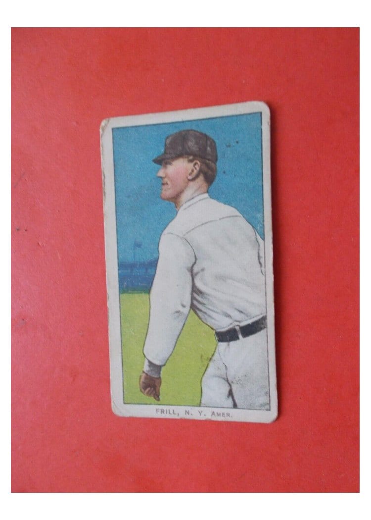 1909 T206 Sweet Caporal 350-460 Factory 30 John Frill card