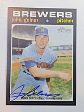 2020 Topps Heritage Real One Autographs John Gelnar #ROA-JG card