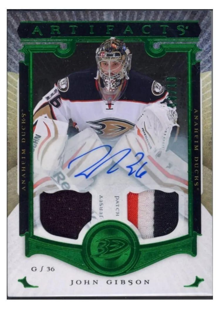 2015 Upper Deck Artifacts John Gibson #5 card