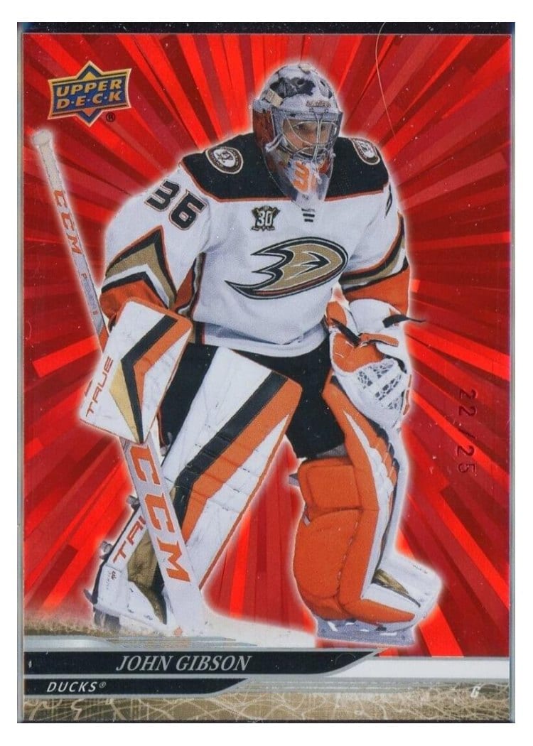 2024-25 Upper Deck Base Set John Gibson #254 card