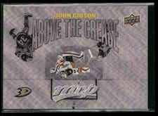 2024-25 Upper Deck MVP Above the Crease John Gibson #AC-12 card