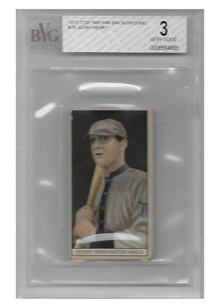 1912 T207 Brown Background John Henry card