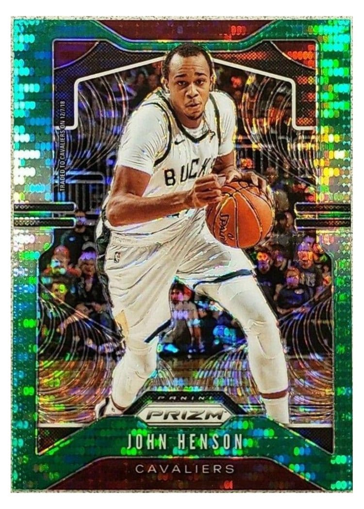 2019-20 Panini Prizm Base Set John Henson Green Pulsar #207 card