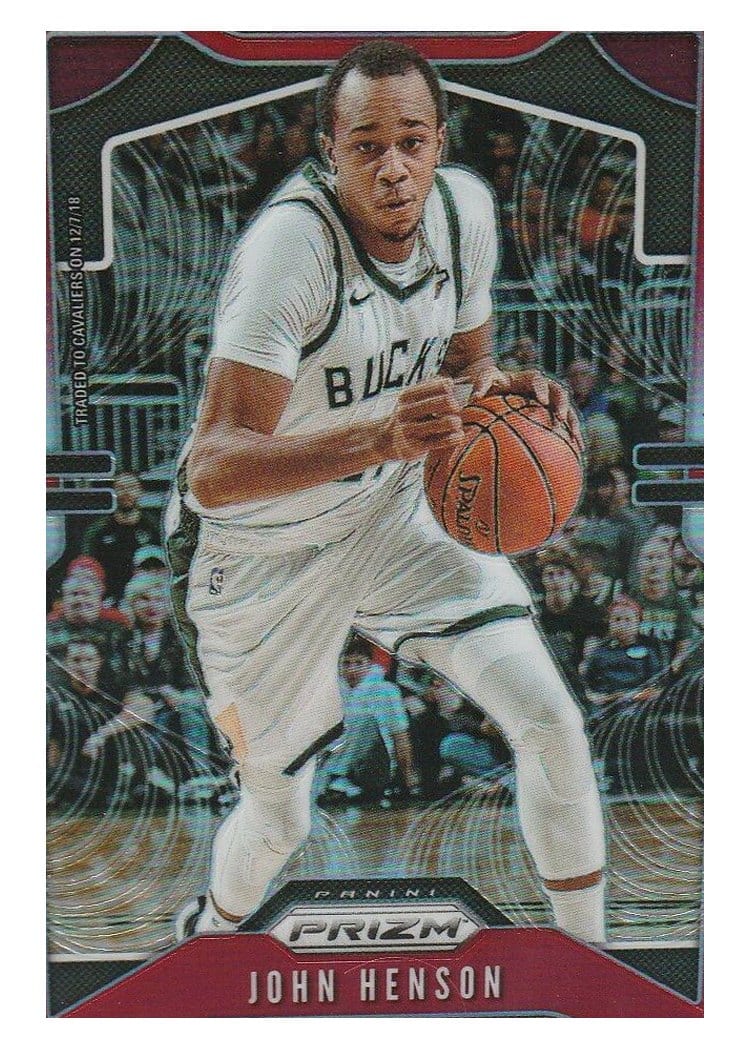 2019-20 Panini Prizm Base Set John Henson Red Prizm #207 card