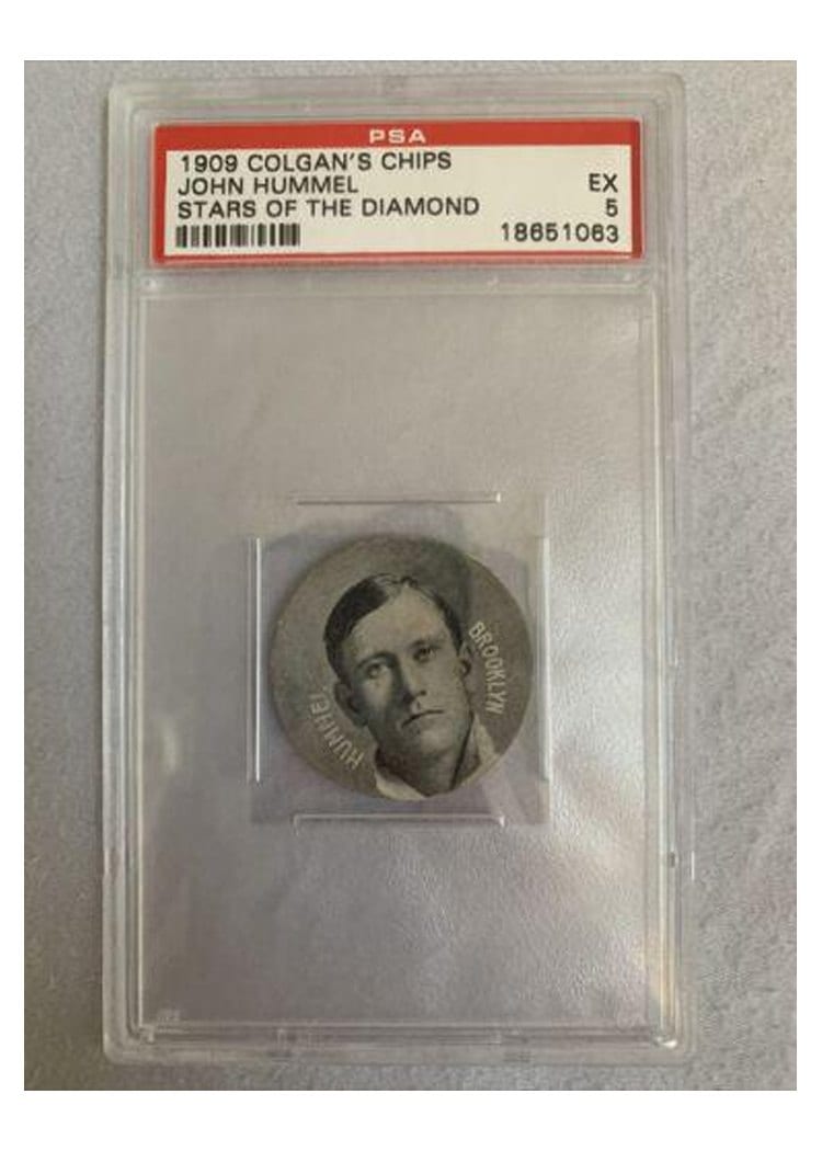 1909 Colgan's Chips Stars of the Diamond John Hummel card