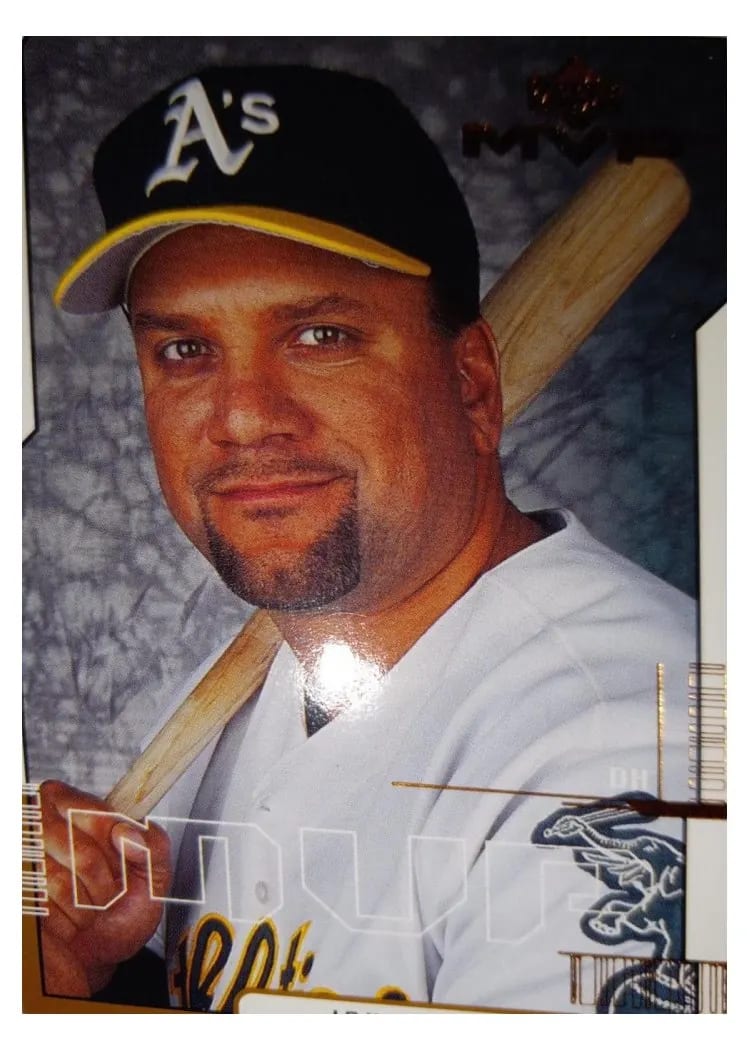 2000 Upper Deck MVP John Jaha #21 card