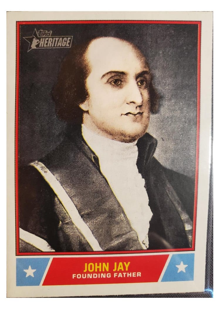 2025 Topps Heritage Notable Americans John Jay #NS-10 card