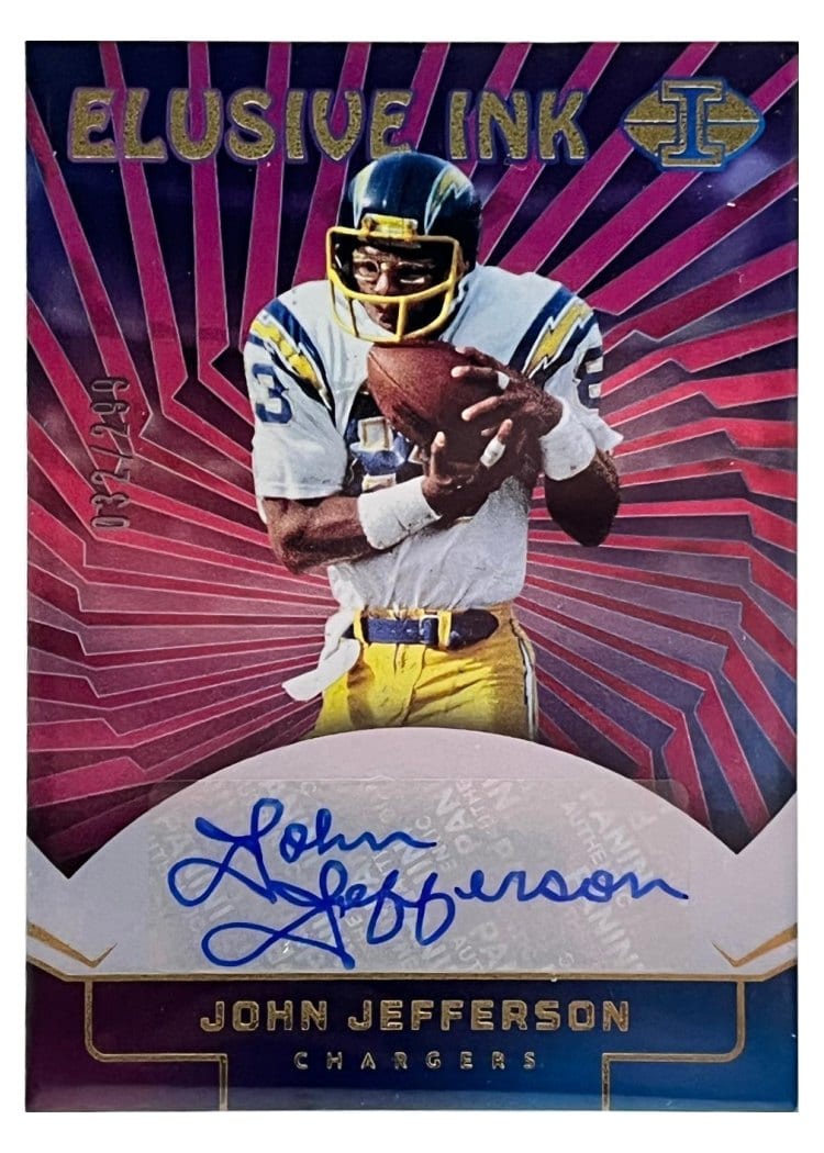 2024 Panini Illusions Elusive Ink John Jefferson #1 card