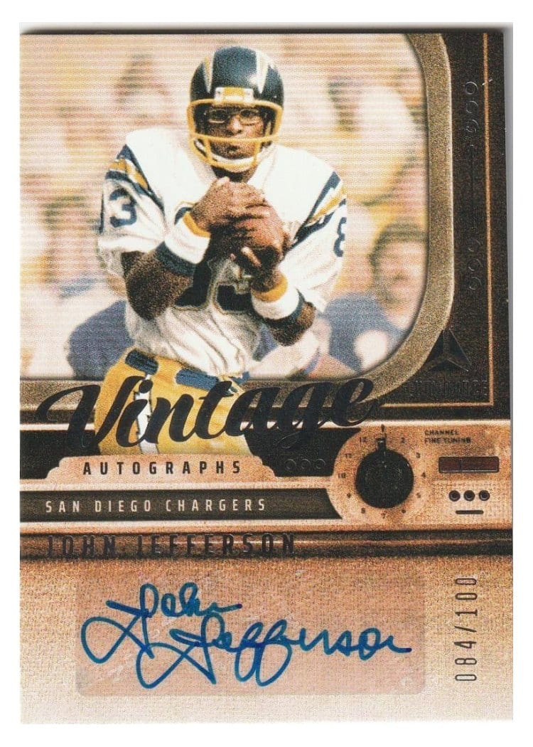 2025 Panini Luminance Vintage Autographs John Jefferson #7 card