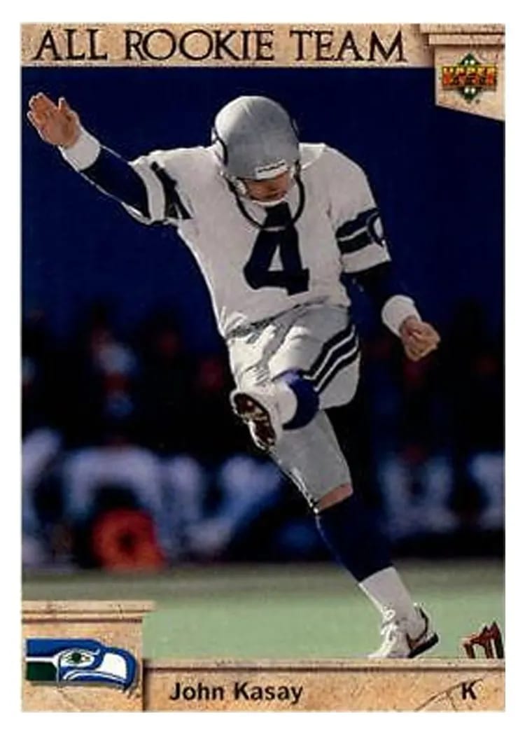 1992 Upper Deck John Kasay #54 card