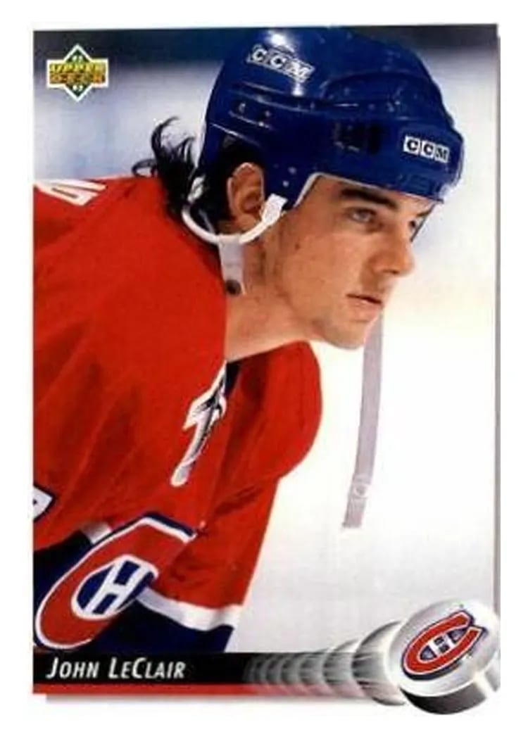 1992 Upper Deck John LeClair #55 card