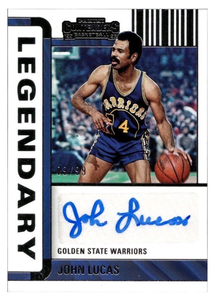 2022-23 Panini Contenders Legendary Contenders Autographs John Lucas #LC-JLC card