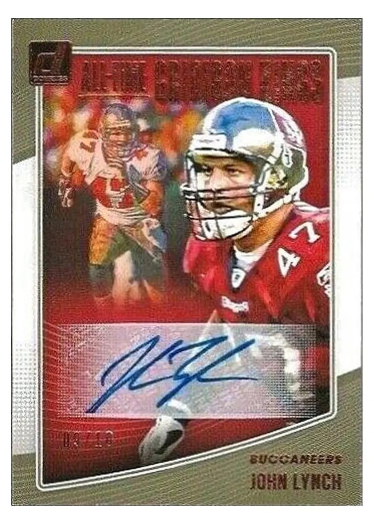 2018 Donruss All-Time Gridiron Kings John Lynch card