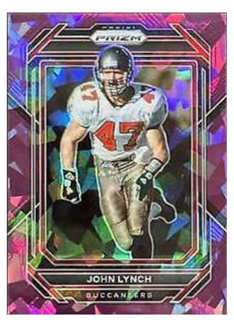 2022 Panini Prizm Base Set John Lynch Purple Ice #281 card