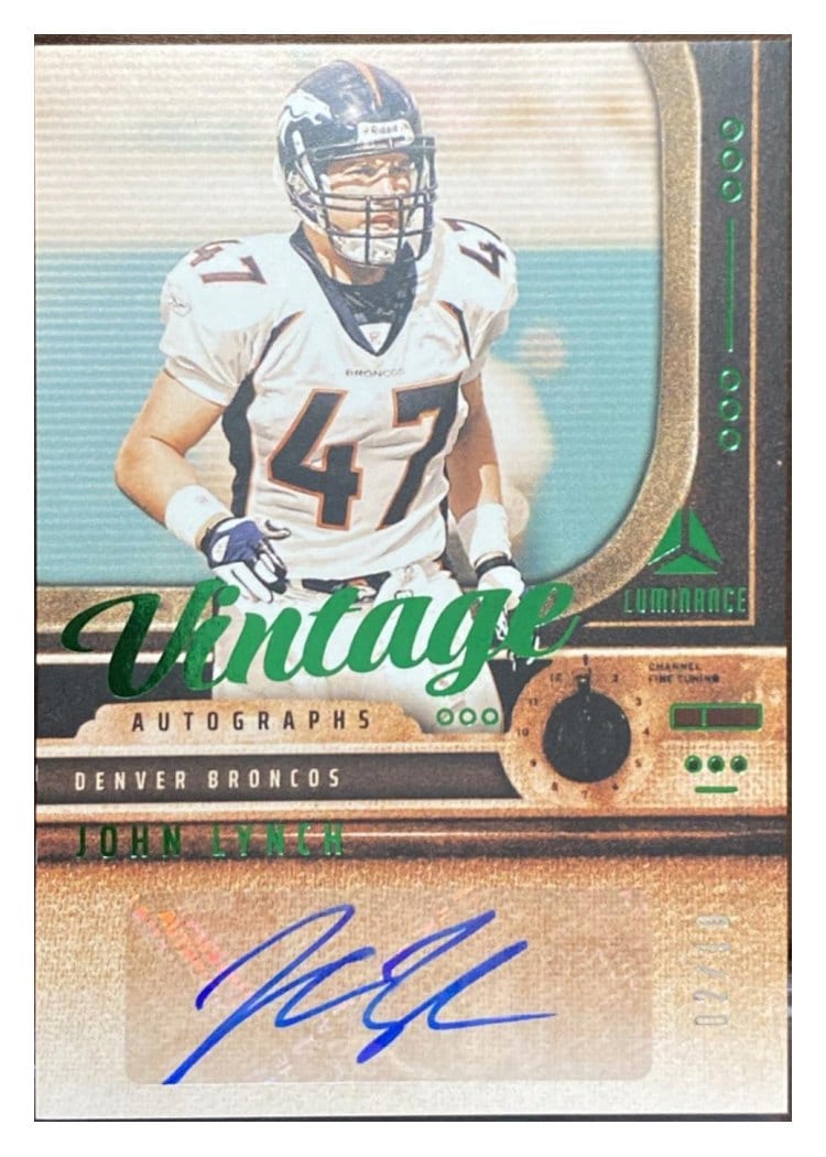 2025 Panini Luminance Vintage Autographs John Lynch #8 card